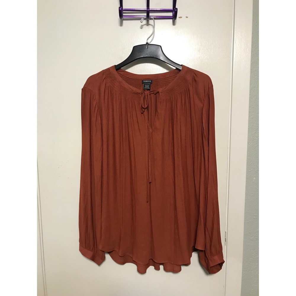 Burnt Orange Long Sleeve Top